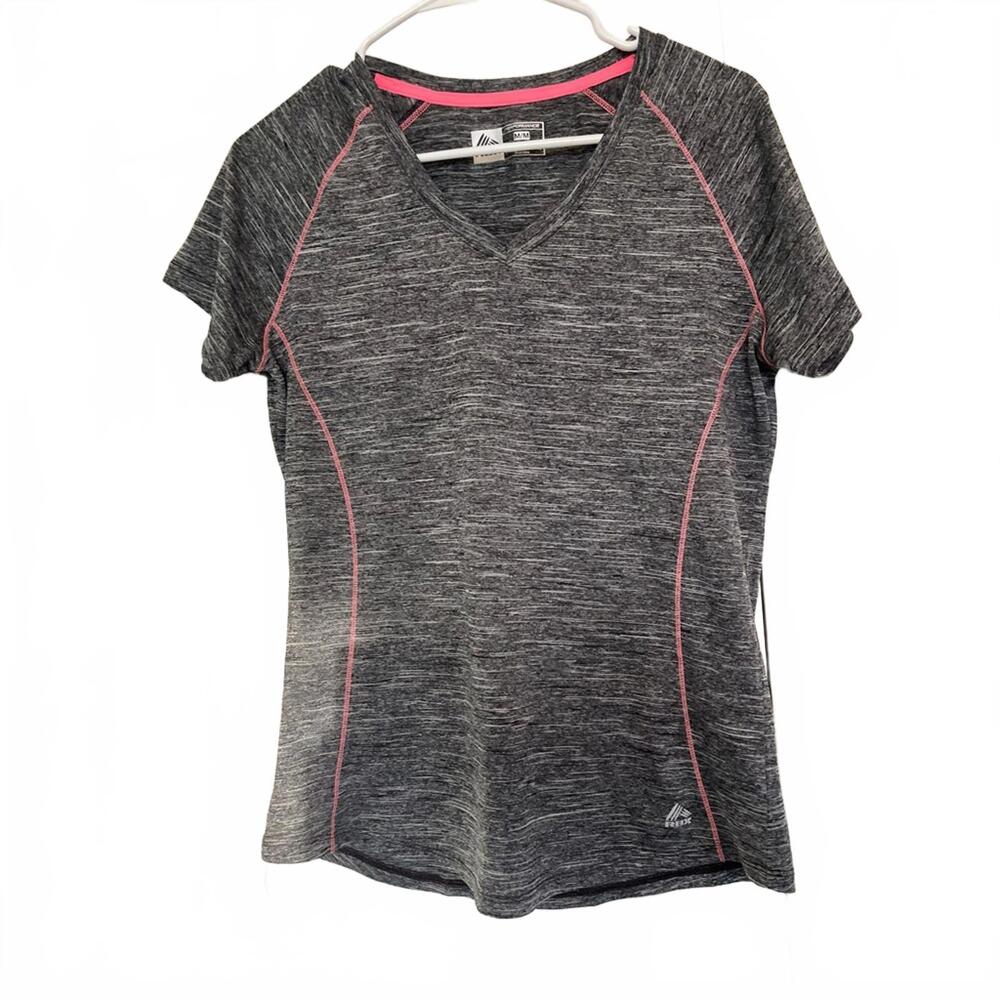 RBX Charcoal and Pink Short Sleeve Tee